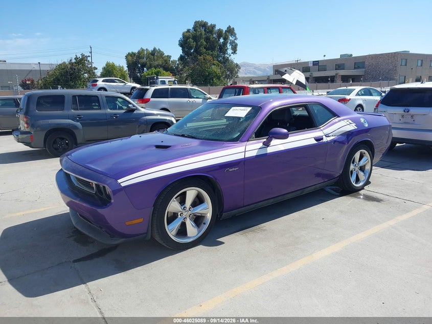 Vin: 2c3cdybt5dh691152, lot: 46524480, dodge challenger r/t classic 20132
