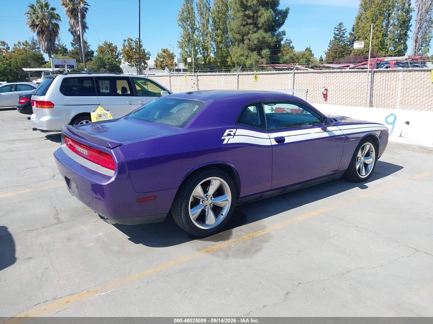 Vin: 2c3cdybt5dh691152, lot: 46524480, dodge challenger r/t classic 20134