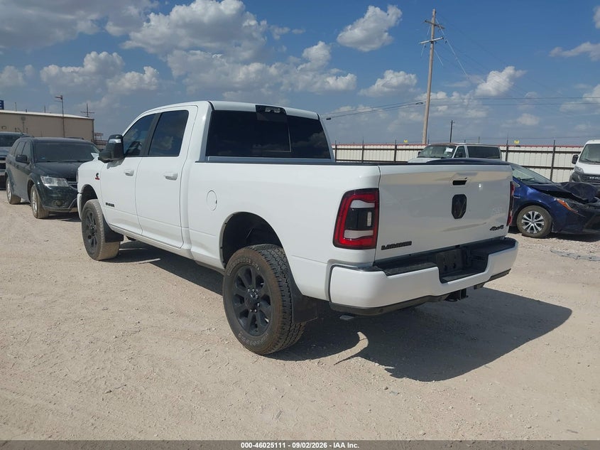Vin: 3c6ur5fl8rg398788, lot: 46524502, ram 2500 laramie  4x4 6'4 box 20243