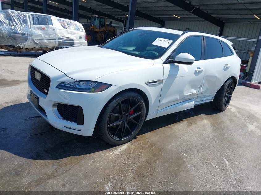 Vin: sadcm2fv0ka357423, lot: 46524675, jaguar f-pace s 20192