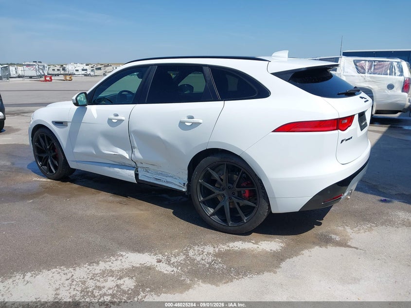 Vin: sadcm2fv0ka357423, lot: 46524675, jaguar f-pace s 20193