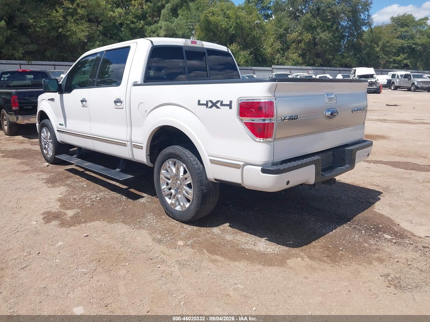 Vin: 1ftfw1et8cfa19706, lot: 46524723, ford f-150 platinum 20123