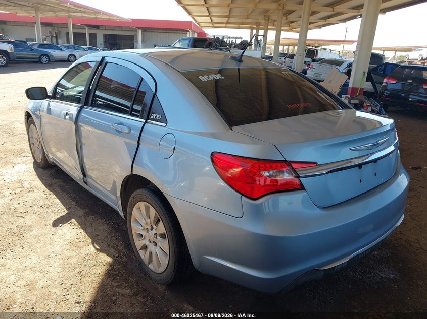 Vin: 1c3ccbab5cn273902, lot: 46524858, chrysler 200 lx 20123