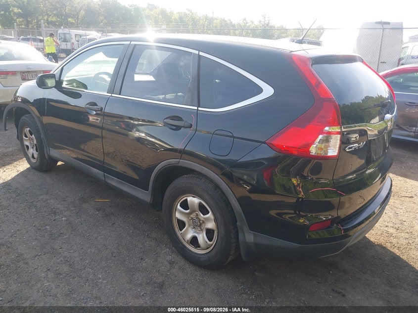 Vin: 3czrm3h35fg702888, lot: 46524906, honda cr-v lx 20153