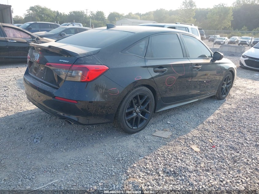 Vin: 2hgfe2f5xnh599813, lot: 46524966, honda civic sport 20224