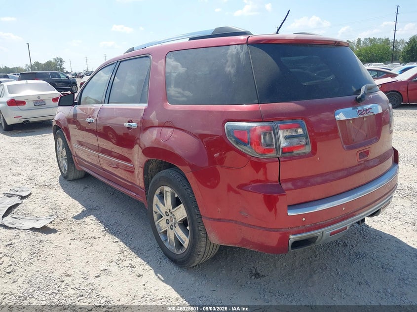 Vin: 1gkkvtkd9ej127833, lot: 46524992, gmc acadia denali 20143