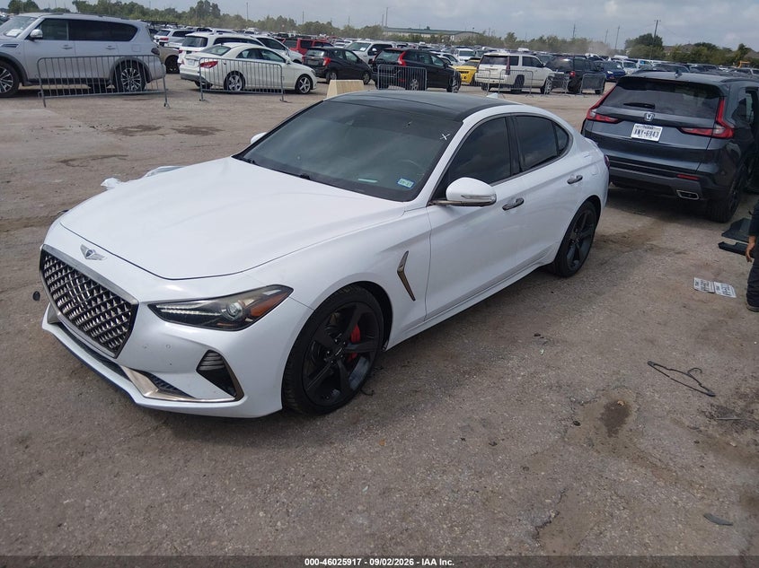 Vin: kmtg34le1ku031260, lot: 46525308, genesis g70 3.3t advanced 20192