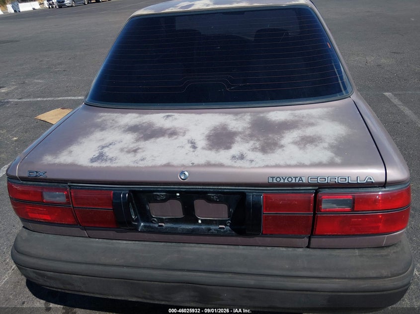1992 TOYOTA COROLLA auction photo 6
