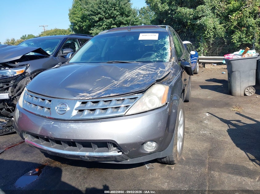 NISSAN MURANO 2007 VIN JN8AZ08W07W617185