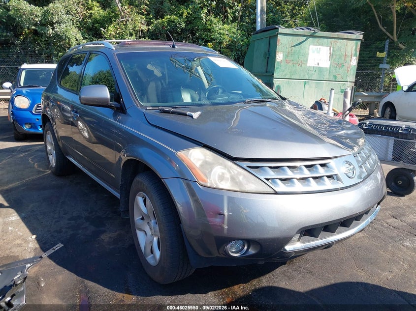 2007 Nissan Murano Se, Лівий перед, IAAI, VIN JN8AZ08W07W617185