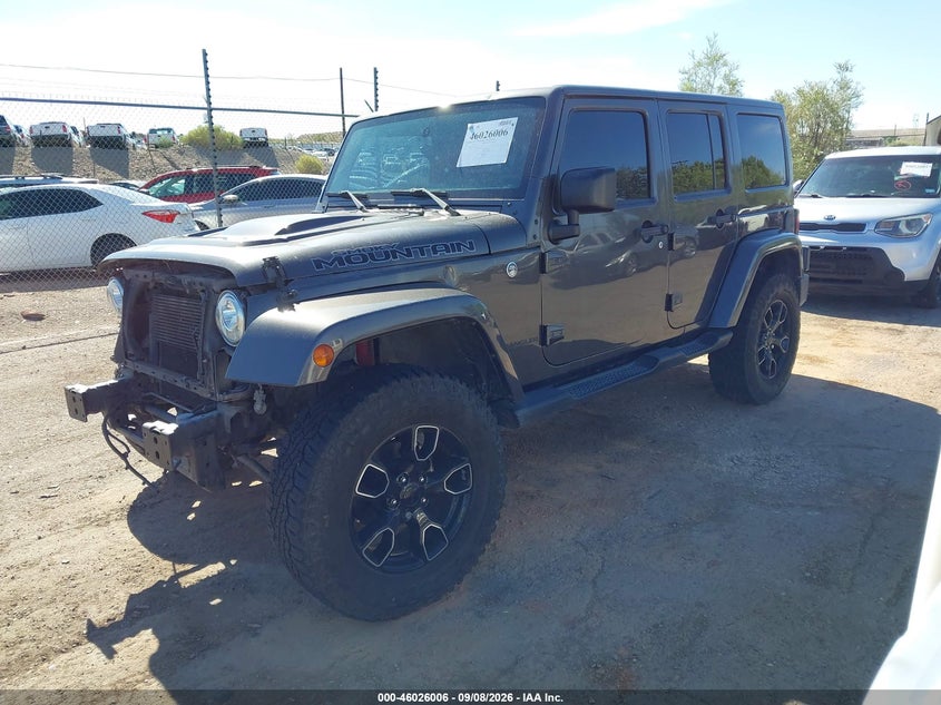 2017 Jeep Wrangler, Удар спереду, IAAI, VIN 1C4BJWEGXHL640273 — фото 2