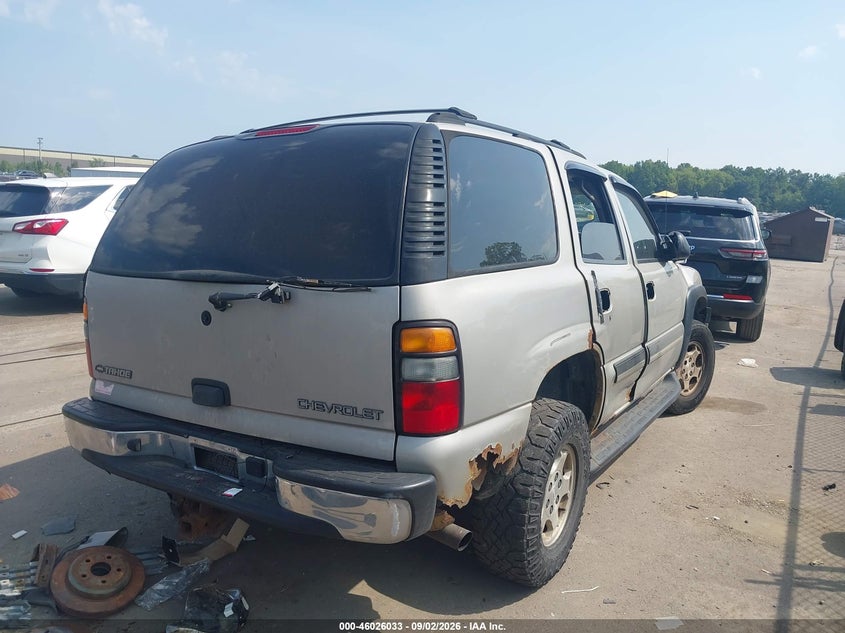 CHEVROLET TAHOE 2004 VIN 1GNEK13T04J276049