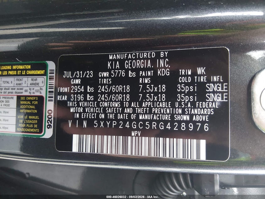 2024 KIA TELLURIDE LX · Фото 9