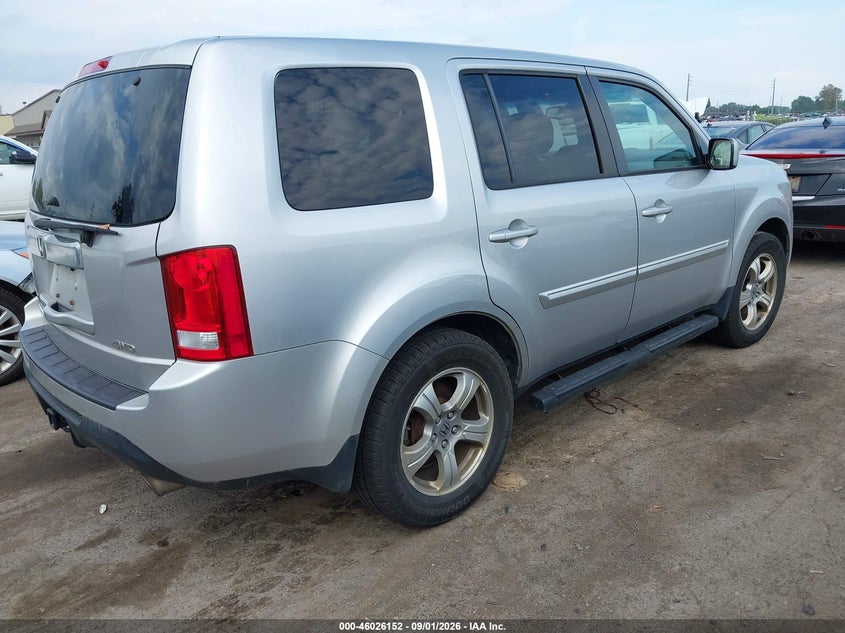 Vin: 5fnyf4h59fb048308, lot: 46525543, honda pilot ex-l 20154