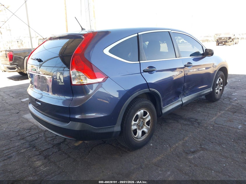 Vin: 3czrm3h34dg702460, lot: 46525582, honda cr-v lx 20134