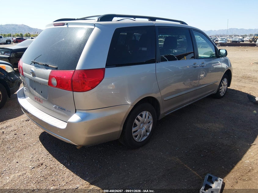 2009 TOYOTA SIENNA VAN 3.5L V-6 DOHC, VVT, REGULAR , 266HP