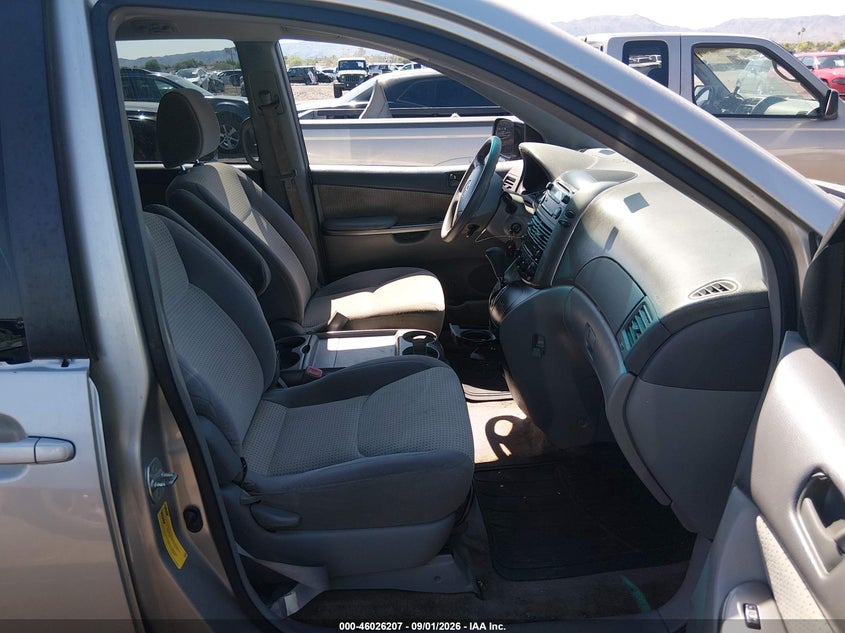 2009 TOYOTA SIENNA VAN 3.5L V-6 DOHC, VVT, REGULAR , 266HP