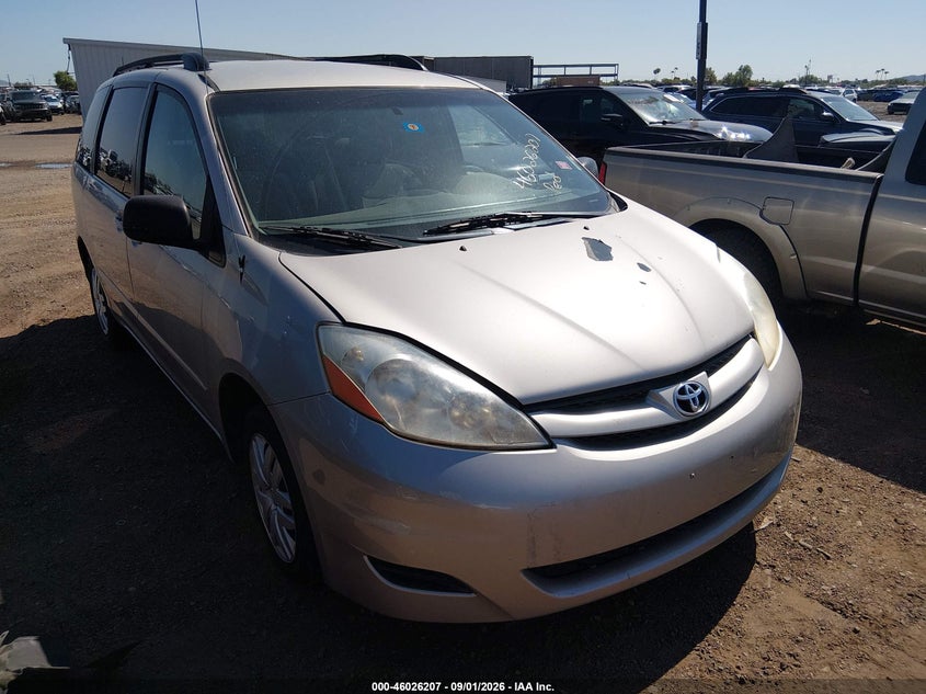 2009 TOYOTA SIENNA VAN 3.5L V-6 DOHC, VVT, REGULAR , 266HP