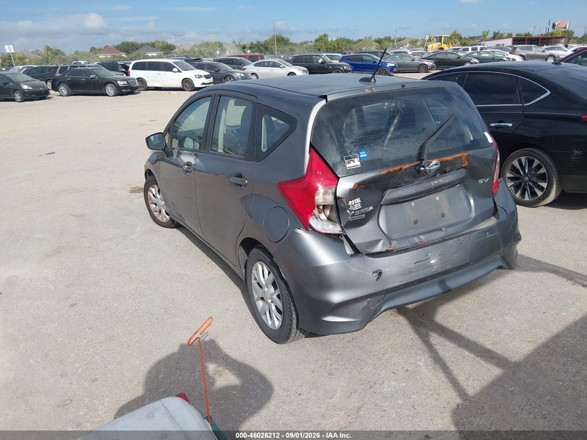 2017 NISSAN VERSA HATCHBACK 1.6L I-4 DOHC, VVT, REGULAR , 109HP