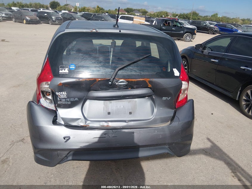 2017 NISSAN VERSA HATCHBACK 1.6L I-4 DOHC, VVT, REGULAR , 109HP