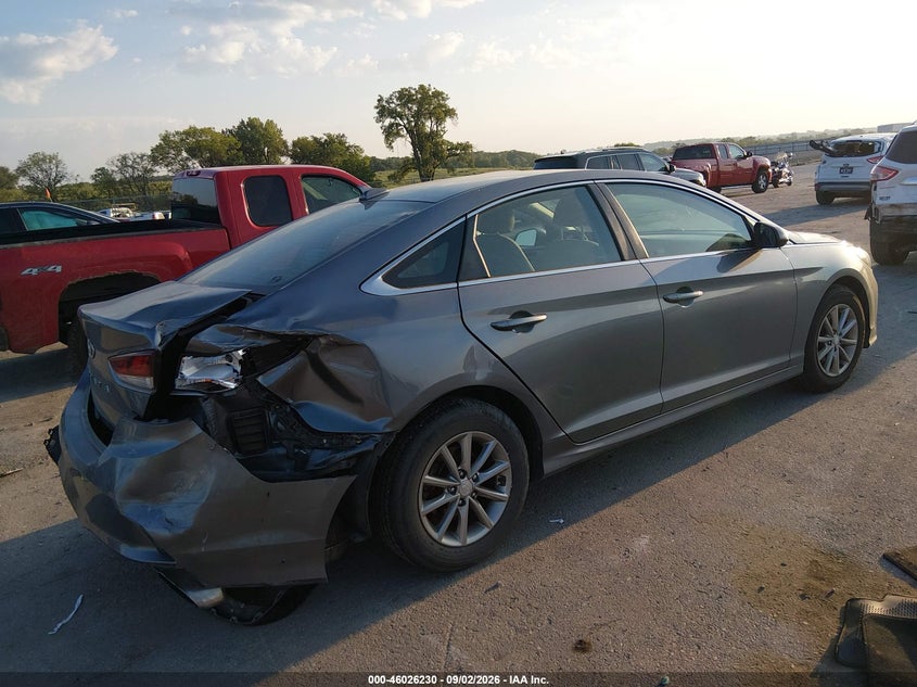 Vin: 5npe24af4jh689748, lot: 46525621, hyundai sonata se 20184