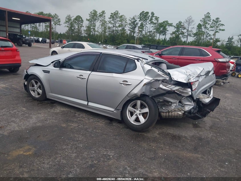 Vin: 5xxgm4a79eg324429, lot: 46525631, kia optima lx 20143