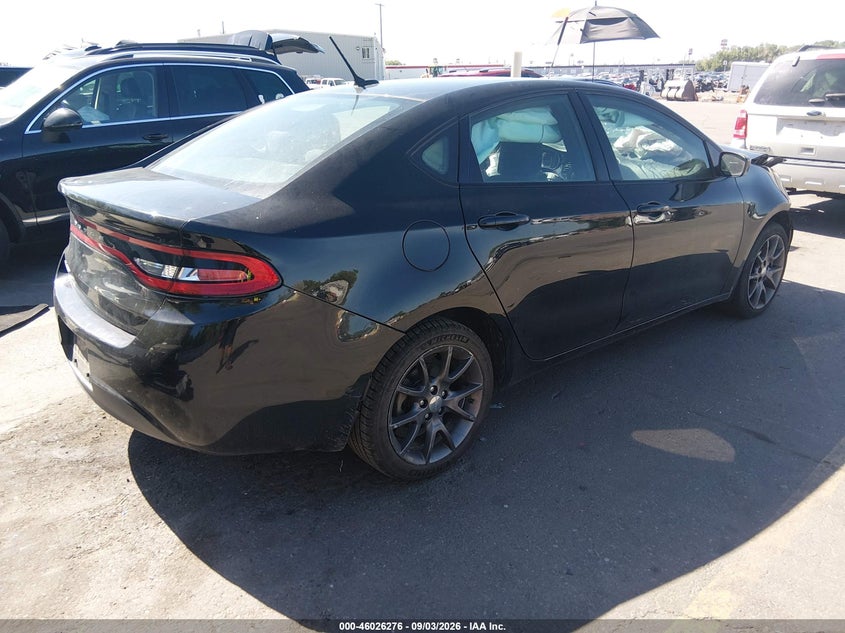 Vin: 1c3cdfaa4gd585121, lot: 46525667, dodge dart se 20164