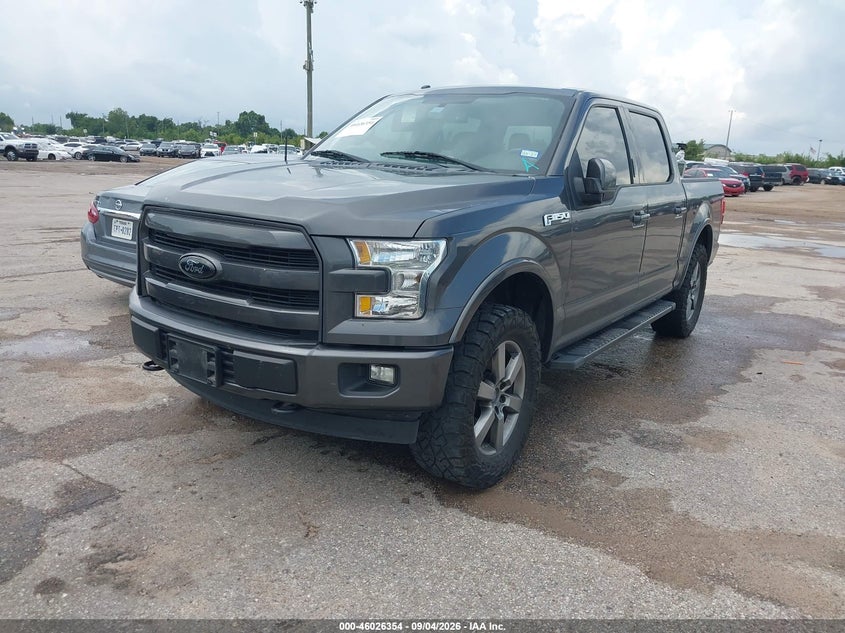 Vin: 1ftew1ef7fkd09355, lot: 46525745, ford f-150 lariat 20152
