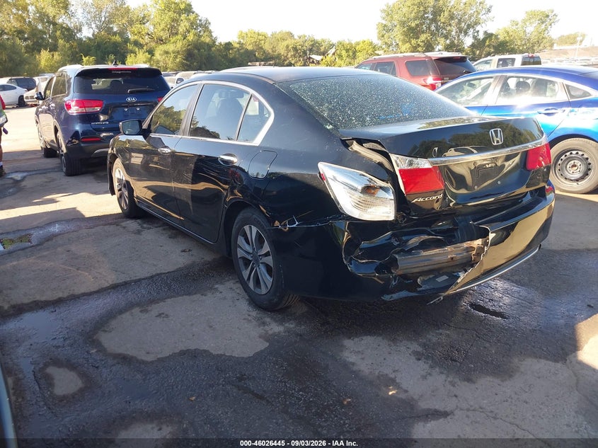 Vin: 1hgcr2f36fa272394, lot: 46525836, honda accord lx 20153