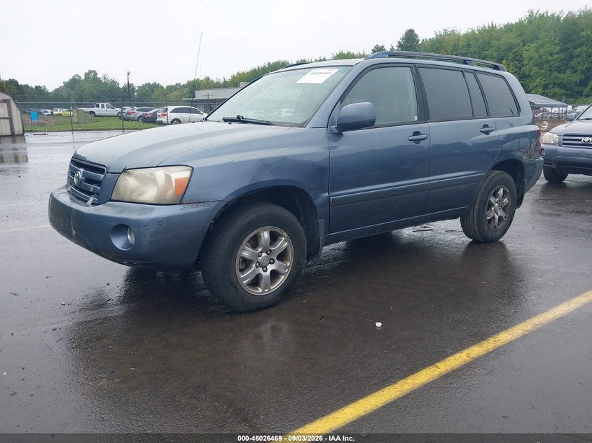2005 TOYOTA HIGHLANDER SPORT UTILITY VEHICLE 3.3L V-6 DOHC, VVT, REGULAR , 230HP