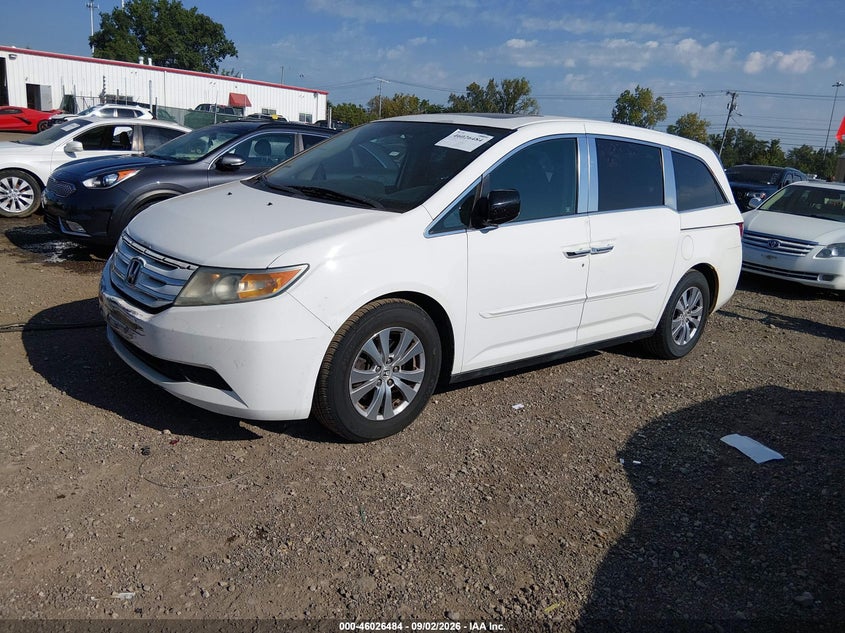 2011 Honda Odyssey, Удар спереду, IAAI, VIN 5FNRL5H66BB039961 — фото 2