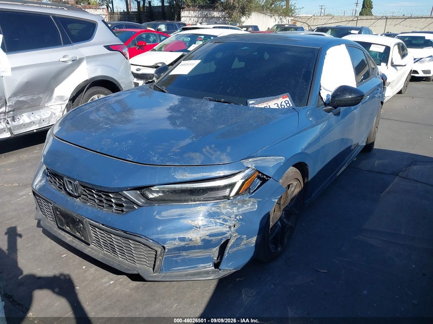 Vin: 2hgfe2f55th513014, lot: 46525892, honda civic sport 20262