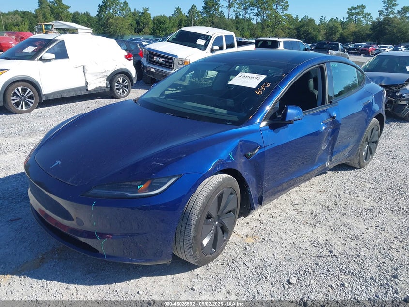 Vin: 5yj3e1ebxsf972143, lot: 46525983, tesla model 3 long range all-wheel drive 20252