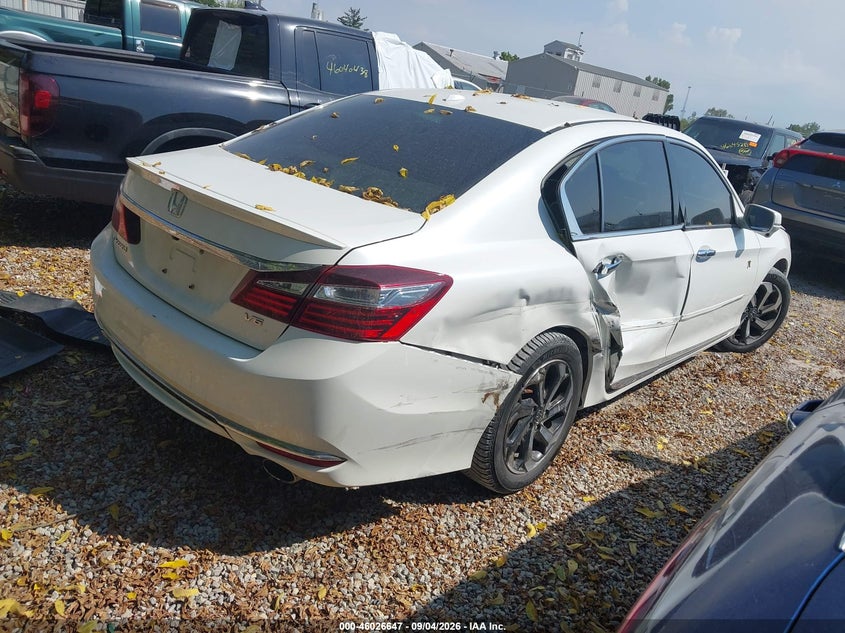 Vin: 1hgcr3f89ha028422, lot: 46526038, honda accord ex-l v6 20174