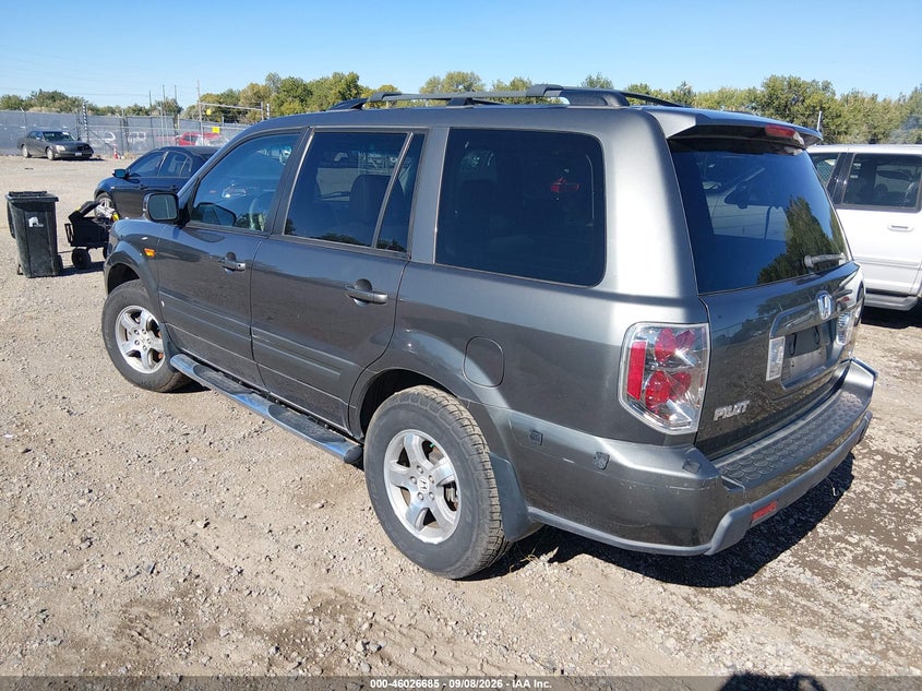 HONDA PILOT 2007 VIN 2HKYF18427H540042