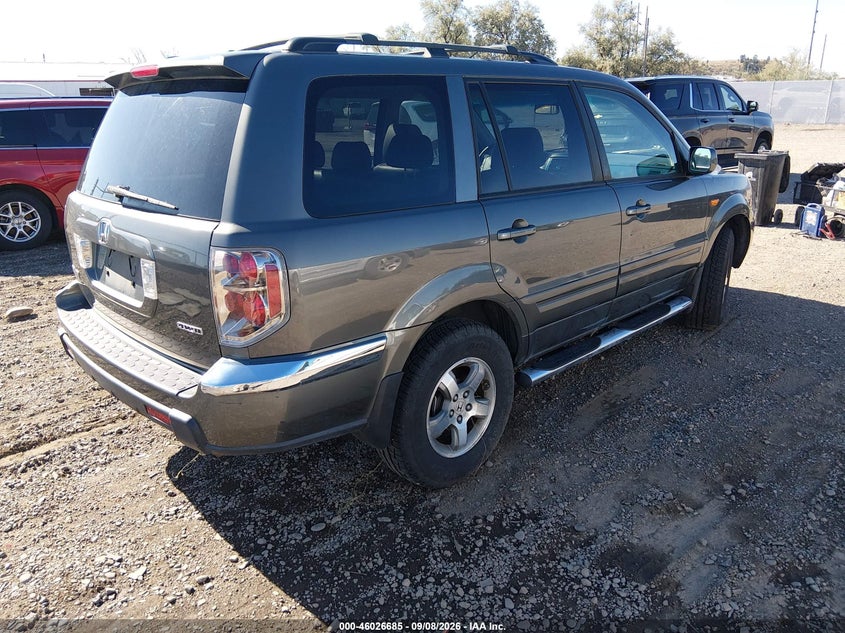 HONDA PILOT 2007 VIN 2HKYF18427H540042