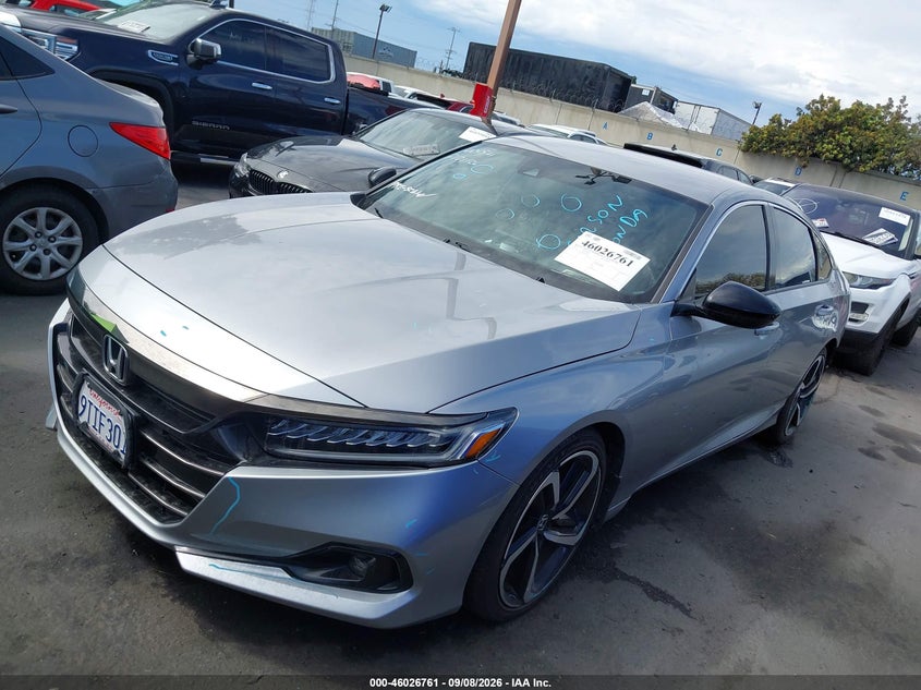 Vin: 1hgcv1f38na044658, lot: 46526152, honda accord sport 20222