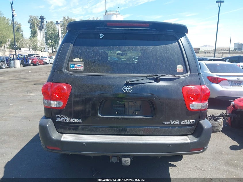 TOYOTA SEQUOIA 2007 VIN 5TDBT48A77S286716