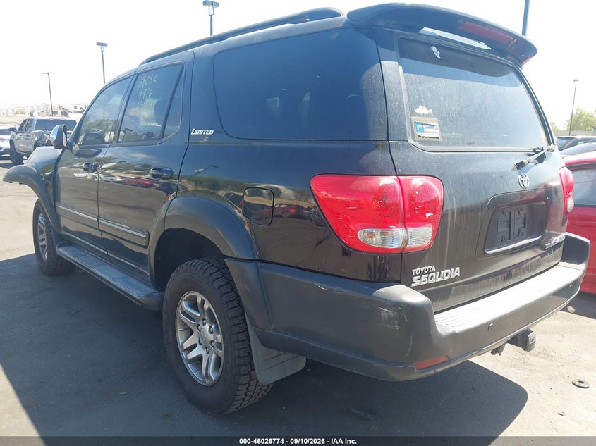 TOYOTA SEQUOIA 2007 VIN 5TDBT48A77S286716