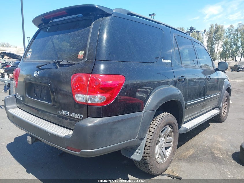 TOYOTA SEQUOIA 2007 VIN 5TDBT48A77S286716