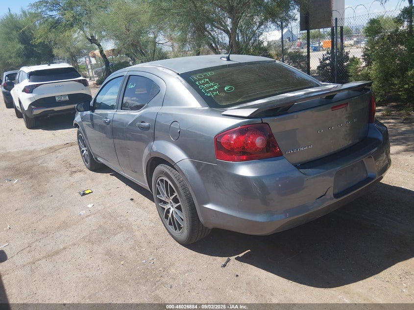 Vin: 1c3cdzab6dn725251, lot: 46526275, dodge avenger se 20133