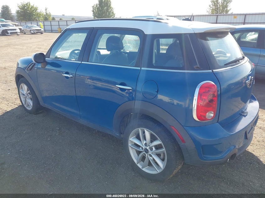 Vin: wmwzc3c55cwl83956, lot: 46526314, mini cooper s countryman 20123