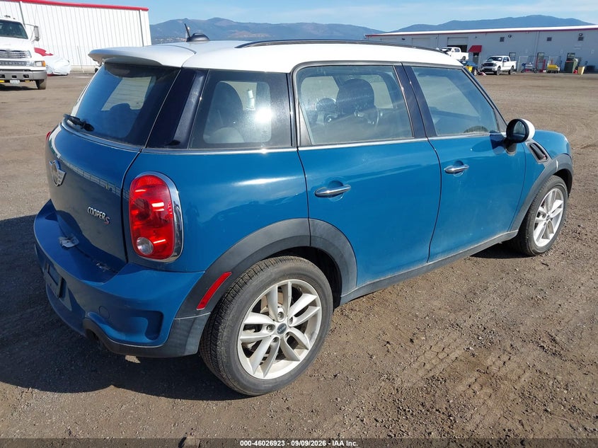 Vin: wmwzc3c55cwl83956, lot: 46526314, mini cooper s countryman 20124