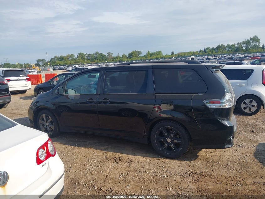 2012 TOYOTA SIENNA VAN 3.5L V-6 DOHC, VVT, REGULAR , 266HP