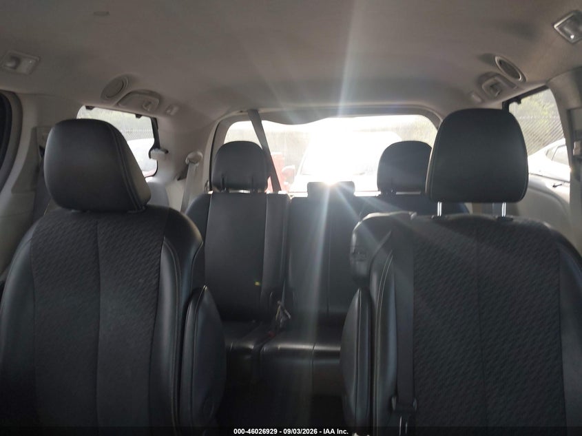 2012 TOYOTA SIENNA VAN 3.5L V-6 DOHC, VVT, REGULAR , 266HP