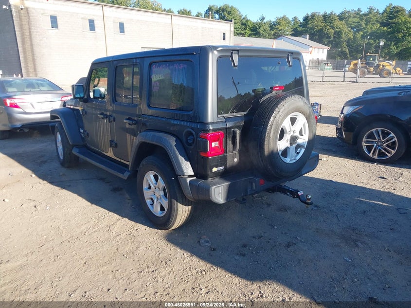 Vin: 1c4hjxdg6kw613465, lot: 46526342, jeep wrangler unlimited sport s 4x4 20193