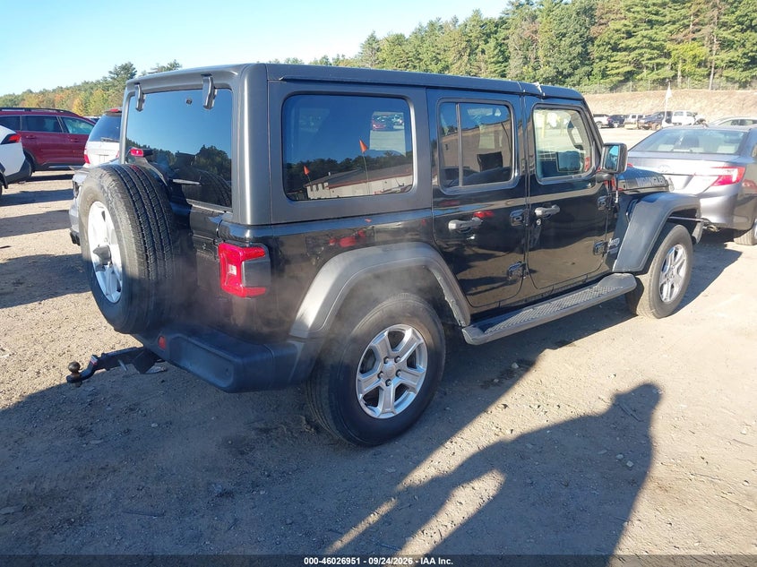 Vin: 1c4hjxdg6kw613465, lot: 46526342, jeep wrangler unlimited sport s 4x4 20194
