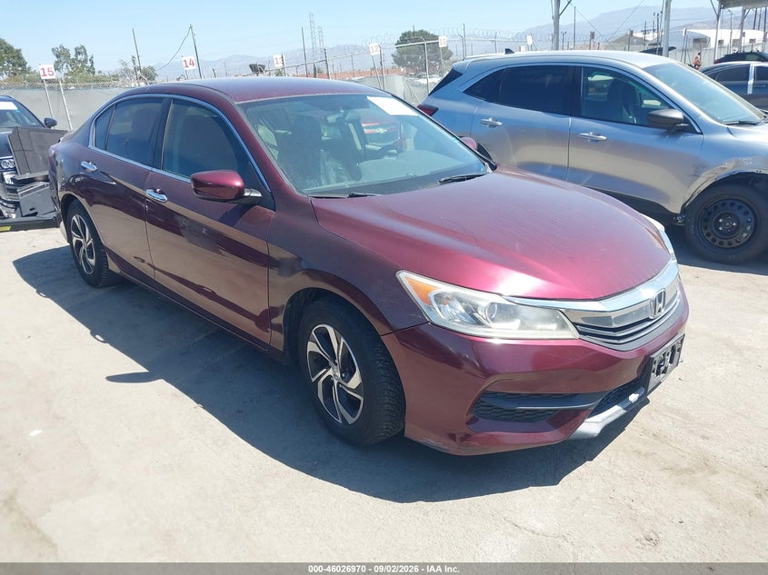 Vin: 1hgcr2f33ga094414, lot: 46526361, honda accord lx 20161