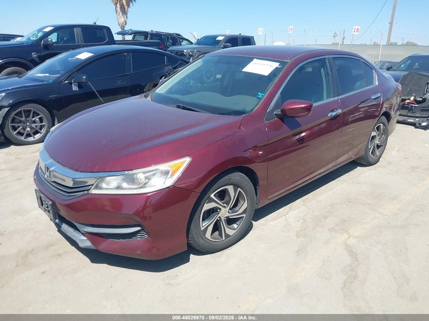 Vin: 1hgcr2f33ga094414, lot: 46526361, honda accord lx 20162