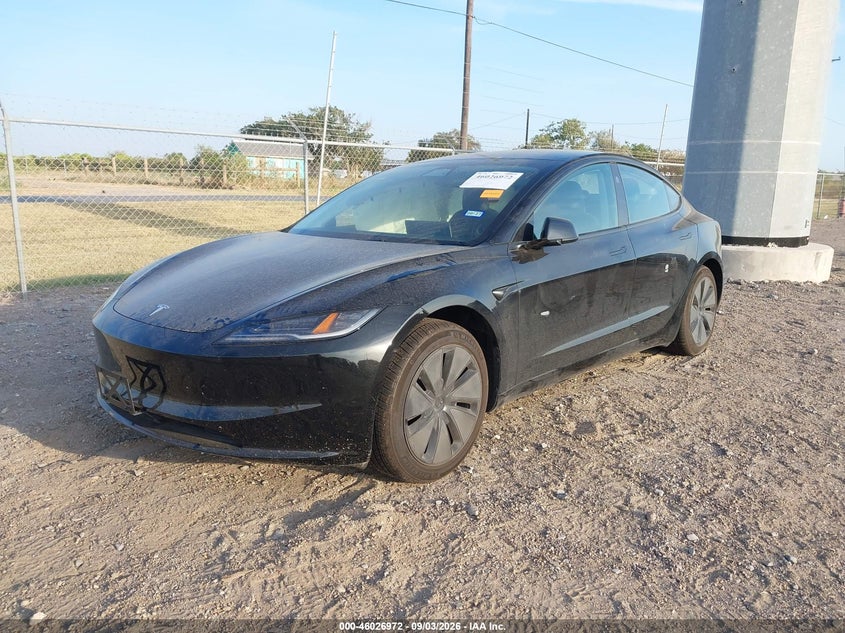 Vin: 5yj3e1ea7sf038416, lot: 46526363, tesla model 3 long range rear-wheel drive/standard rear-wheel drive 20252